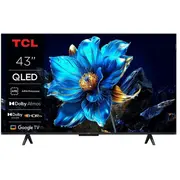 Tcl televizors 43T69C 43 4K Ultra Hd, Lcd, 3840 x 2160, Ppi 3400, 350 cd/m², Smart Tv, Wi-Fi, Bluetooth, 3 Hdmi, 2 skaļruņi