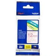 Tze-132 uzlīmju lente sarkans uz caurspīdīga 12Mm Tze132