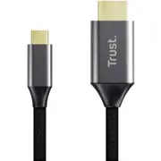 Video kabelis Trust Calyx Usb-C Male - Hdmi 2M Ultra Hd 4K 25630