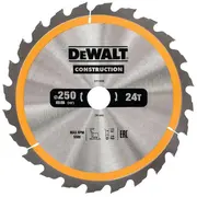 Zāģripa Construction 250X30Mm 24T Dt1956-Qz Dewalt