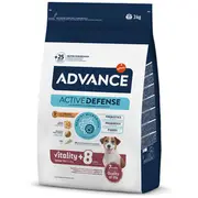 Advance Dog Mini Senior 3,0Kg - Pilnvērtīga Sausā Barība Mazo Šķirņu Suņiem Līdz 10 kg Vecumā Pēc 8 Gadiem. Ar vistu un rīsiem. 547311