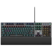 Aula F2058 Krgd Mehānisko Pogu Spēļu klaviatūra Usb Vads 1.6M 108 macro pogas En / Rus Rgb Led Pelēka