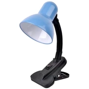 Besk Galda lampa ar klipsi 60W, E27, zila 4750959131671
