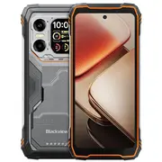 Blackview Xplore 1 5G viedtālrunis 16Gb Ram 512Gb Mediatek Dimensity 7050 6.78 120Hz Ips  2.01 otrais ekrāns 64Mp20Mp aizmugures kamera 50Mp priekšējā 20000 mAh akumulators Led lukturītis Ip68/Ip69K oranžs 16/512Gb Orange
