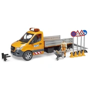 Bruder Mb Sprinter pilsētas transportlīdzeklis ar gaismas un skaņas moduli, vadītāju piederumiem, 02677