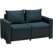 Dārza dīvāns divvietīgs California Sofa pelēks 29193539939