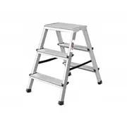 Divpusējās mājsaimniecības kāpnes 2X3 pakāpieni 125Kg Aw23003 Awtools