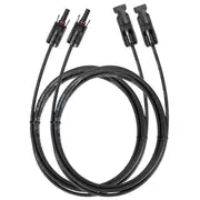 Ecoflow Solar Extension Cable 1Eco1300-02 saules paneļa pagarinājuma kabelis 3M Mc4 Melns