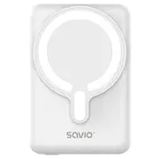 Enerģijas krātuve Savio Power Bank Magnetic 10000Mah 20W White Ba-13