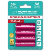 Esperanza Eza104R Precharged Hr6 2000Mah Always Ready Blistera Iepakojumā 4Gb.