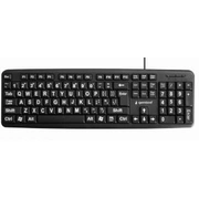 Gembird Big letters Black Kb-Us-103