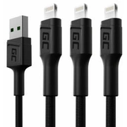 Green Cell Gc Ray Cable Set 3X Usb - Lightning with the Led Diode Fast Charging 1.2M Kabgcset05