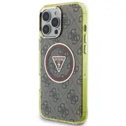 Guess Iml 4G Glitter and Triangle Logo Magsafe Aizsargapvalks priekš Apple iPhone 16 Pro Max Guhmp16Xhg4Prtgw
