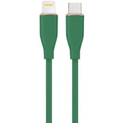 Kabelis Gembird Premium silicon 8-Pin Male - Usb Type-C 1.5M Green Cc-Usb2S-Cm8Pm-1.5M-G