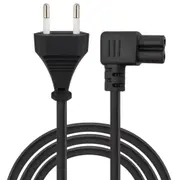 Kabelis Savio Power Cord C7 Cl-186 Angled 5M Black