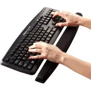 Klaviatūras paliktnis Fellowes Memory Foam Wrist Rest Black 9178201