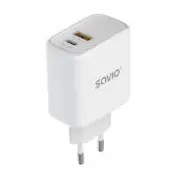 Lādētājs Savio Wall Charger 20 W 1 Usb-A, Usb-C La-12