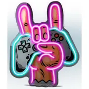 Led lampa Sbs Game On Rock Neon effect Luneonrock
