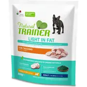 Natural Trainer Dog Adult Weight Care SmallToy Turkey 0,8 Kg - Pilnvertīga sausā barība ar tītaru svara kontrolei pieaugušiem mazo un ļoti šķirņu suņiem 925219