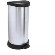 Pedāļspainis Curver Deco Bin 40L sudraba 0802150582, 30,9X34,9X69,7Cm 0802150582