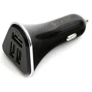 Platinet Plcr3B 12/24V Ic Auto Lādētajs 3X Usb 5.4A  Micro Kabelis 1M
