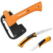 Skaldīšanas cirvis X5 232Mm/400G  zāģis nazis 3In1 1057912 Fiskars