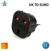 Strāvas ligzdas pāreja Uk Anglija 3Pin uz Euro standartu 2Pin Eu adapteris Oem Uk-Eur-Pwad
