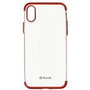 Tellur Cover Silicone Electroplated for iPhone X/Xs red