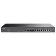Tp-Link Er8411 Omada Vpn maršrutētājs 210G Sfp 11G 810/100/1000 Rj45 2Usb 4G Lte rezerves Rack Mount Melns
