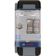 Urbjmašīnām/Skrūvgriežiem Pro Stainless Steel Hss-Co Spirālveida Urbju Komplekts, 2607017047 Bosch