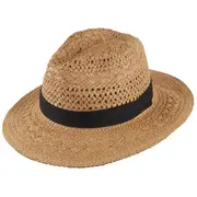 Vasaras cepure Manado, salmu izskats, melna galvas lente, R312823, Scippis R312823
