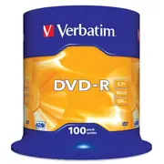 Verbatim Dvd-R Ierakstāmie Diski 100Gab 43549