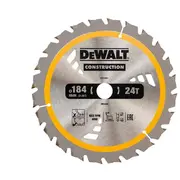 Zāģripa Construction 184X20Mm 24T Dt1951-Qz Dewalt