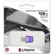 Zibatmiņa Kingston Datatraveler microDuo 3C 128Gb Usb Type-A  Type-C Dtduo3Cg3/128Gb