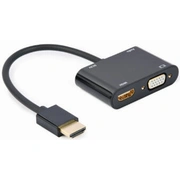 Adapteris Gembird Hdmi Male - Female  Vga female Audio Cable Black A-Hdmim-Hdmifvgaf-01