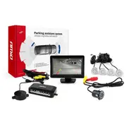 Autostāvvietas palīgsistēma Tft01 4,3 ar Hd 315 Led 4 sensori sudraba krāsā 01556