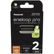 Baterijas uzlādējamās Ni-Mh ar 930 mAh ietilpību un Aaa formātu Eneloop Pro Bk-4Hcde/2Be 2 gab. Panasonic