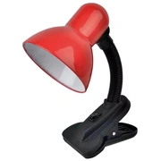 Besk Galda lampa ar klipsi 60W, E27, sarkana 4750959131695