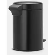 Brabantia atkritumu tvertne ar pedāli Newicon, 3 l, Matt Black 113321