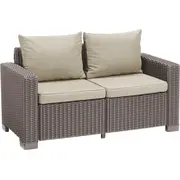 Dārza dīvāns divvietīgs California 2 Seater Sofa bēšs 29193539587