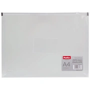 Dokumetu mape-aploksne Patio ar rāvējslēdzēju, A4, caurspīdīga 150-03301