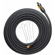 Fiskars 1025935 dārza šļūtene laistīšanai 15M gumijas Uv aizsardzība melna