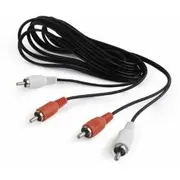 Gembird 2 x Rca Male - 1.8M Black Cca-2R2R-6