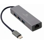 Gembird Usb-C Gigabit network adapter with 3-Port Usb 3.1 hub A-Cmu3-Lan-01