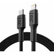 Green Cell Gc Power Stream Usb Type-C Male - Lightning 1M Mfi Black Kabgc07