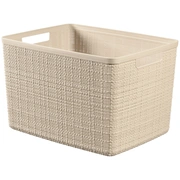 Groziņš Jute L 20L 36X28X23Cm krēmkrāsā 0801907885