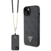Guess Crossbody 4G Metal Logo Back Case Aizsargapvalks Priekš Apple iPhone 15 Plus Guhcp15Mp4Tdscpk