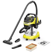 Karcher 1.628-357.0 Wd 5 P S V-25/5/22 Sauss  Mitrs Putekļu sūcējs 1200 W 25 L m Vads 2.2 Šļūtene Pārslēdzams grīdas uzgalis filtrs Pūšamā funkcija Dzeltens-Melns