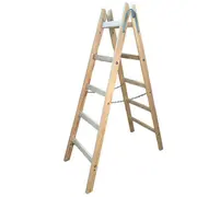 Koka divpusējās mājsaimniecības kāpnes 2X5 150Kg Aw23036 Awtools