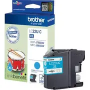 Lc-22Uc zila tintes kasete  1200 lapām Dcpj785Dw Lc22Uc